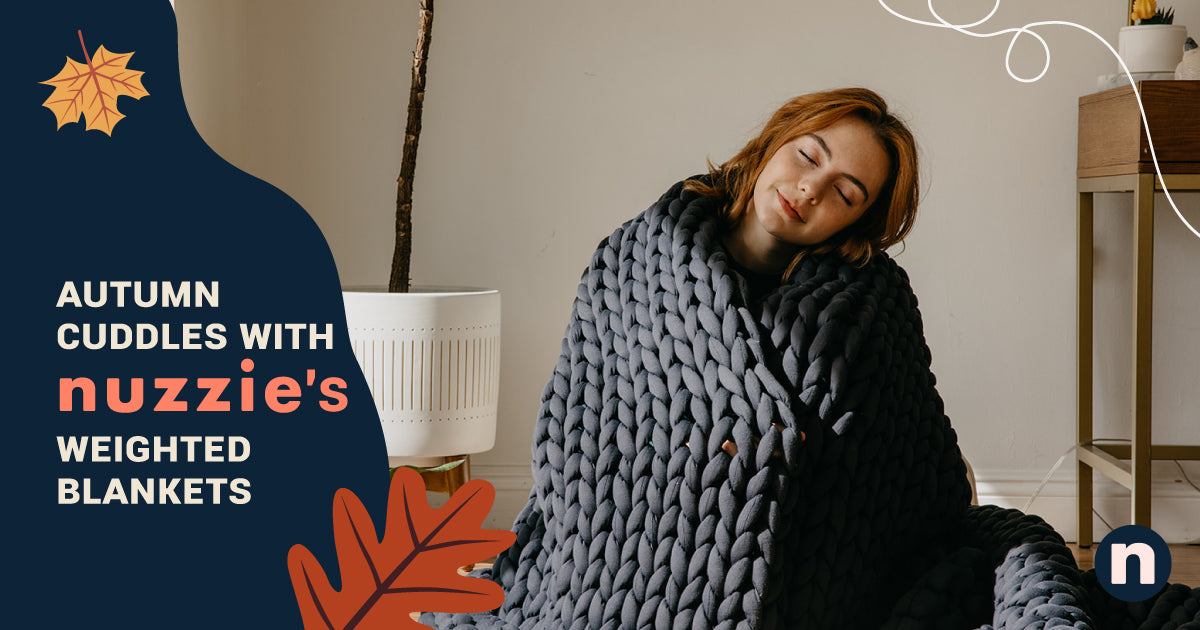 Nuzzie Knit Weighted Blanket for Anxiety & Sleep