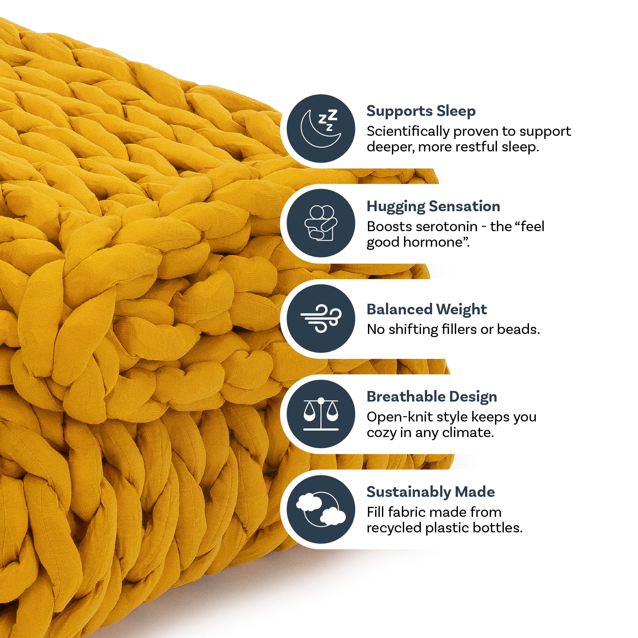 Nuzzie Your Luxury Knit Weighted Blanket