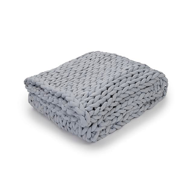 Knitted Braided Weighted Blanket Nuzzie - Main Image